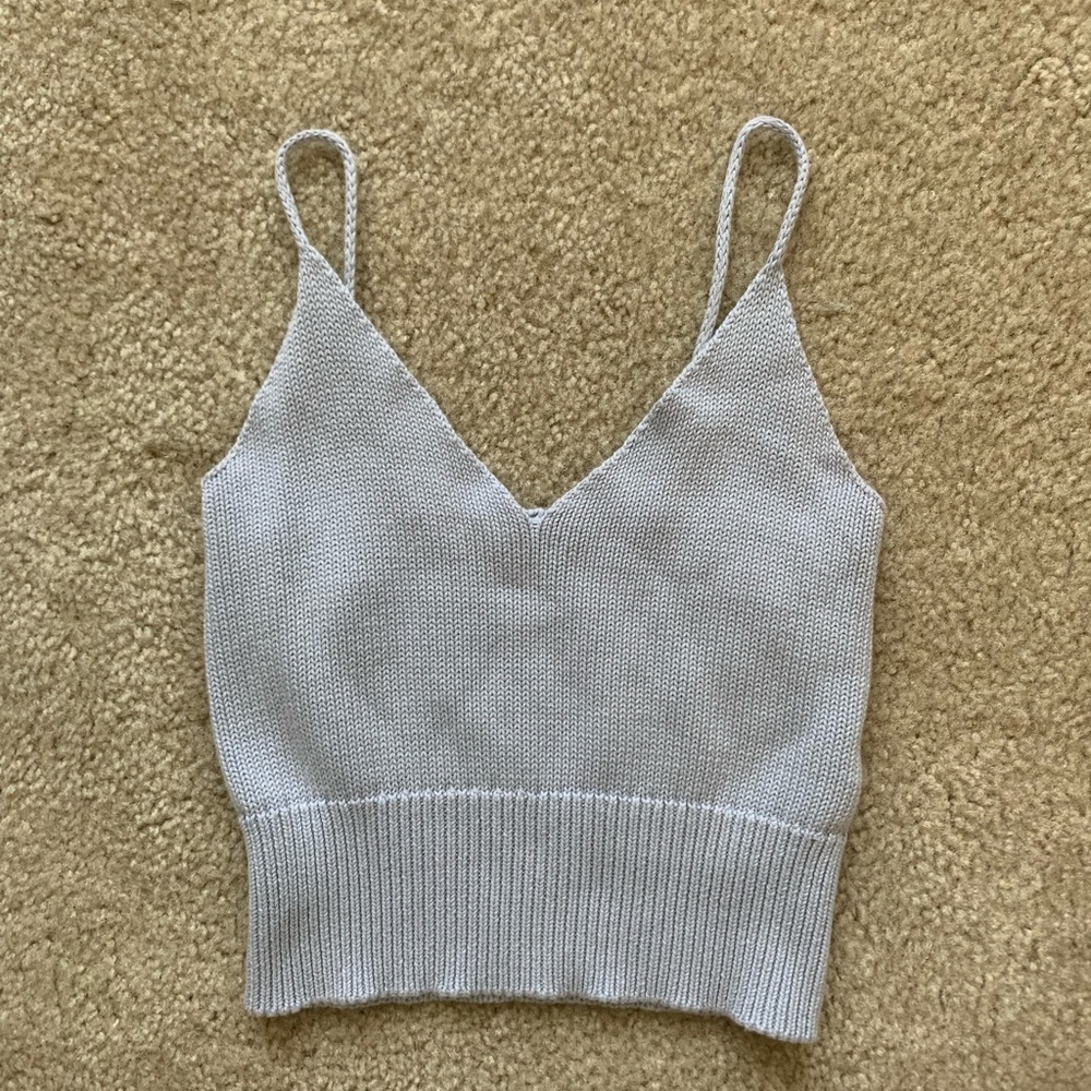 Brandy Melville Blue Knit Top